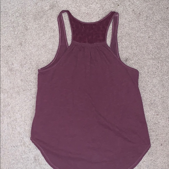 American Eagle burgundy racerback tank top - Picture 3 of 3